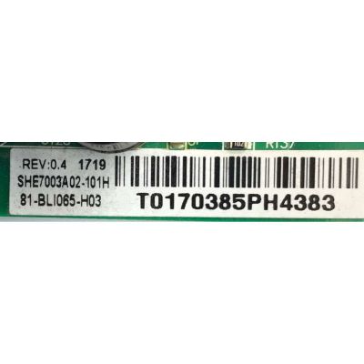 KIT DE TARJETAS PARA TV TCL / MAIN T8-43NAGA-MA1 / 40-MST10S-MAD4HG / V8-ST10K01-LF1V001 / FUENTE 81-PWE065-H91 / SHLD7001F-101H / LED DRIVER 81-BLI065-H03 / SHE7003A-101H / T-CON TATDJ4S57 / E88441 / DISPLAY V650DJ4-Q65 / MODELO 65S401Q - Imagen 3